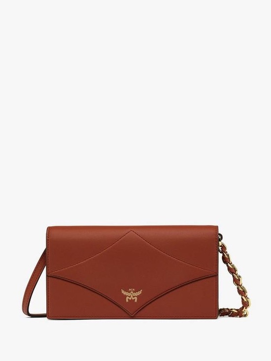 MCM Handbags - MCM Diamond Chain Wallet In Calfskin